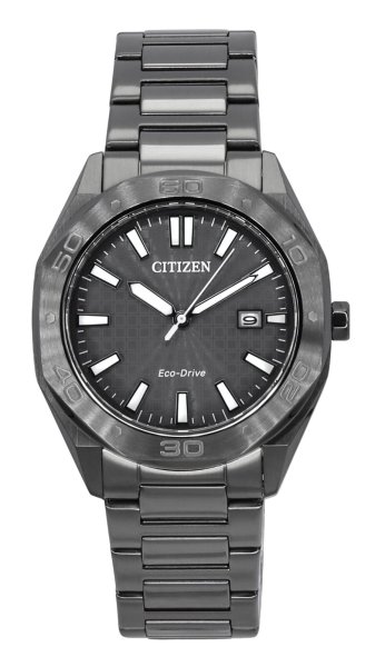 画像1: 【送料無料】CITIZEN シチズン 逆輸入 メンズ腕時計 エコドライブ グレーダイヤル BM7637-81H (1)